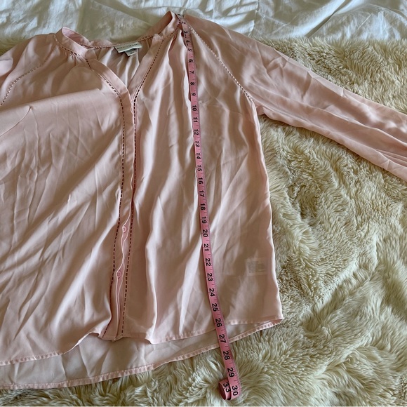 5/$25 Ava & Viv Pale Pink Long Sleeve Blouse - Picture 11 of 11